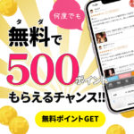 【無料でポイントをGET】口コミするだけでも500ポイントがもらえる!何度でももらえる!